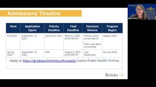 UC Berkeley Online MPH Application Clinic 10.9.2024