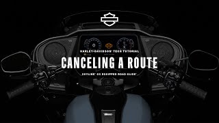 How to Cancel an Active Route using Skyline OS | 2024 Harley-Davidson Road Glide