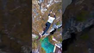 Man jumps from Cliff #shorts