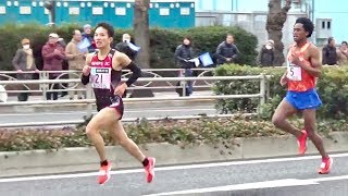 東京マラソン 36km地点 2018年2月25日 ／ 設楽悠太 2時間6分11秒 日本新記録