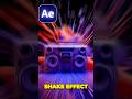 How to Make SHAKE EFFECT in After Effects #aftereffects