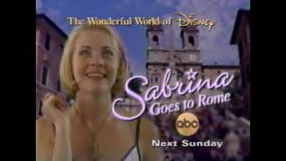 Sabrina Goes To Rome (1998) Promo - ABC - Wonderful World Of Disney