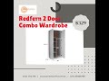 redfern 2 door combo wardrobe