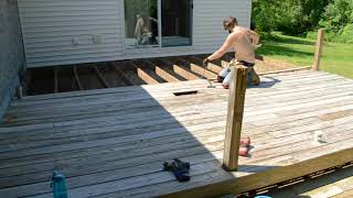 DIY Deck Deconstruction Timelapse