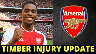 ARSENAL IS CONCERNED ABOUT TIMBER'S INJURY FOR THE SEASON