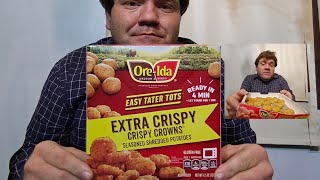 Taste Testing Ore-Ida Extra Crispy Crowns Tater Tots.