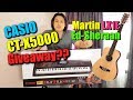 Casio CT-X5000 & Little Martin LX1E Ed Sheeran Guitar | Casio CT-X9000IN