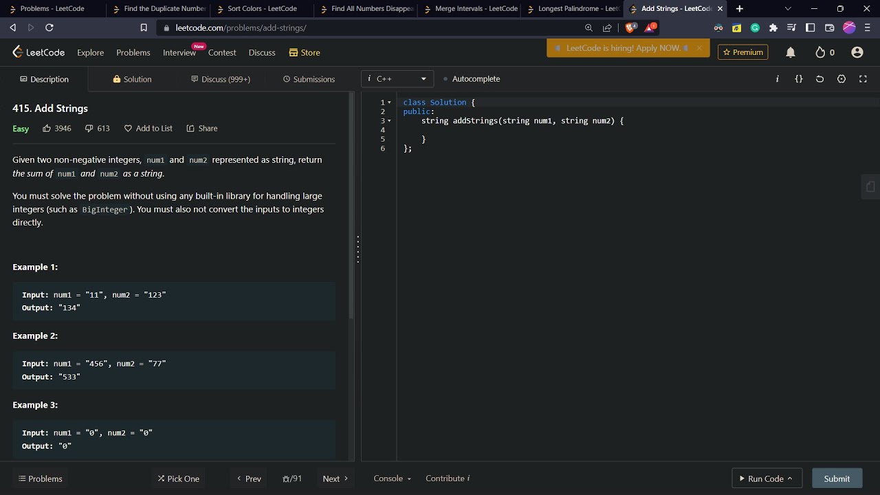 100 Days Leetcode Challenge Day 24 100 C Youtube