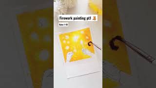 #shorts Painting ideas with acrylics #fireworks #art #painting #shortvideo #youtubeshorts #acrylic