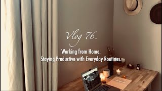 Working From Home. Relaxing No Talk Vlog