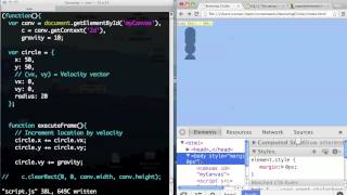 HTML5 Bouncing Circles
