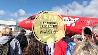 Play Airlines (flyplay.com) experience - KEF to SWF - Iceland to New York - Extra legroom seats