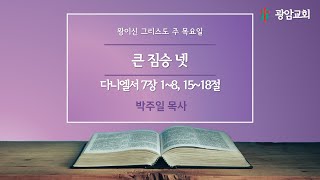 큰 짐승 넷, 다니엘서 7장 1~8 15~18절, 왕이신 그리스도 주 목요일, 박주일 목사