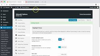 Highlight posts - Sidewalk WordPress theme