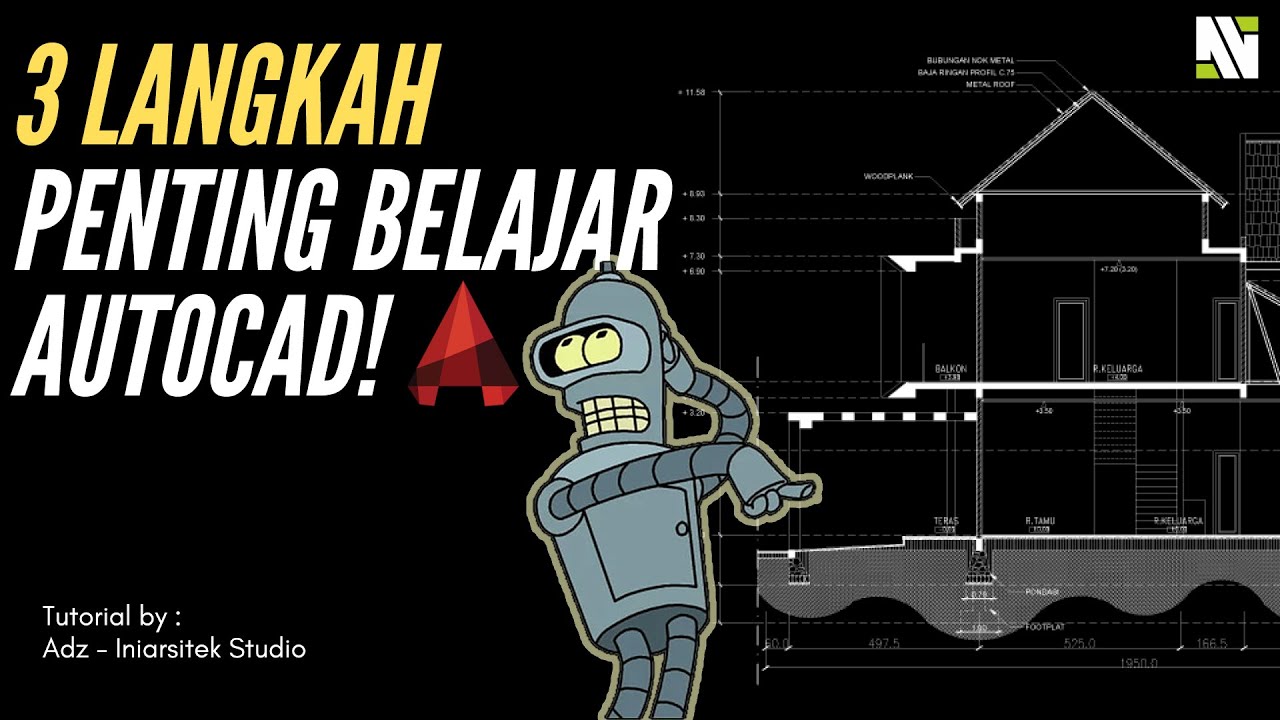 3 LANGKAH PENTING BELAJAR AUTOCAD - YouTube