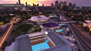 Melbourne Park Redevelopment - Stage 3 Fly-through Animation