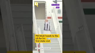 PM Modi Heads to the US For His First State Visit | #shorts