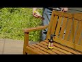 how to protect your outdoor timber bench cabot s garden furniture oil