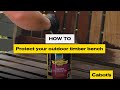 How to protect your outdoor timber bench | Cabot's Garden Furniture Oil