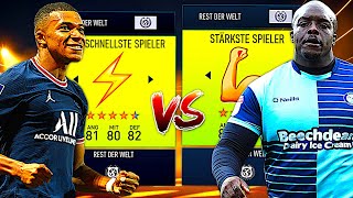 SCHNELLSTE GEGEN STÄRKSTE SPIELER !!! ⚡️🆚💪 FIFA 22 Karrieremodus Experiment