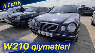 Əla vəziyyətdə W210 4 göz Mercedeslərin yeni qiymətləri Sumqayıt maşın bazarı