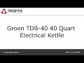 groen tdb 40 40 quart electrical kettle