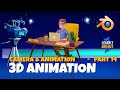 Animation & Camera set up Part 14 Blender 3.1 Beginner Tutorial - Converting a 2D Illustration to 3D