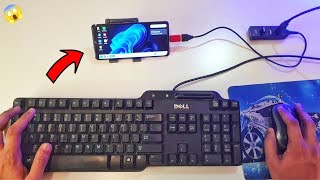 How To Convert Android Smartphone Into Computer | Mobile Ko Computer Kaise Banaye With📱+ ⌨️ & 🖱️= 🖥️