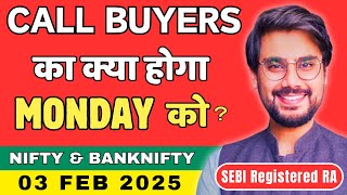 Nifty and BankNifty Prediction for Monday, 3 Feb 2025 | BankNifty Options Monday | Rishi Money