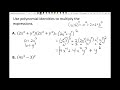 algebra 2 lesson 3 3 polynomial identities