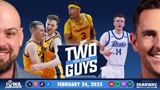 Two Guys: ISU hangs tough at Houston, Hawks top Washington, Drake's OT win at UNI (Feb. 24, 2025)