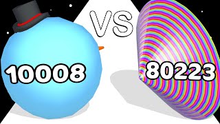 Big Head Run VS Circle Up: ASMR Gameplay ❌ Max Level!