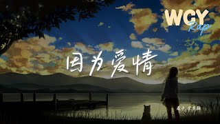 覆予,歪歪超 - 因为爱情 (说唱版)(原唱：陈奕迅\u0026王菲)「因为爱情会提醒 爱你是使命，还有好多答应要和你未完成的约定」【動態歌詞/Lyrics Video】#覆予 #歪歪超 #因为爱情 #動態歌詞