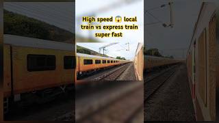 High speed indian express train super fast #indianrailways #shortvideo