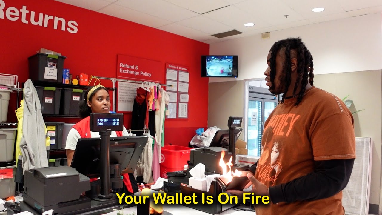 Fire Wallet Prank Youtube