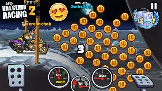 Hill Climb Racing 2 - Coins / Stunts / Moon Event GamePlay