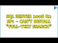 SQL Server 2008 R2 SP1 - Can't install 