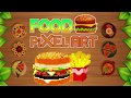 Food Pixel Art Sandbox Coloring For Kids - How To Color By Number Paint Book