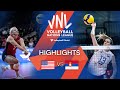 🇺🇸 USA vs. 🇷🇸 SRB - Highlights Week 3 | Women's VNL 2022