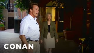 Ahnuld Shows Off His Sweet New Ride | CONAN on TBS