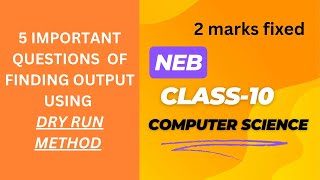 class 10 qbasic debugging | NEB | Computer Science | #neb #computerscience