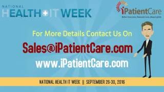 iPatientCare is celebrating National Health IT Week, September 26-30, 2016