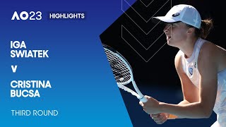 Iga Swiatek v Cristina Bucsa Highlights | Australian Open 2023 Third Round