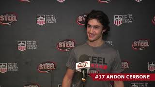 Chicago Steel Forward Andon Cerbone Postgame - Dec. 18, 2021 vs. CR