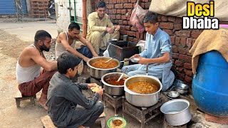 50/- Rs 40 YEAR'S OLD DESI DHABA !! 😍 DAILY LIFE IN LAHORE