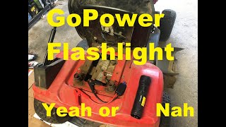 GoPower Ideation Emergency Car Jumpstarter Flashlight will it start my Lawn Mower