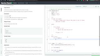 Hackerrank: Balanced Brackets