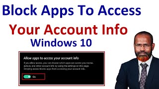 How To Block Apps From Getting Account Info In Windows 10