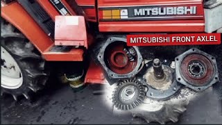 front axle remove and fixing oil leaking Mitsubishi MT18