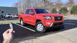 2022 Nissan Frontier SV 4x2: Start Up, Test Drive, POV, Walkaround and Review